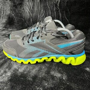 Reebok ZigLite Electrify Womens 10 Running Shoes Black Blue Athletic Sneakers
